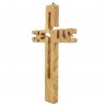 Croix en bois avec inscription Jésus 21x13cm