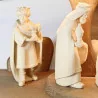 Crèche avec Led en bois 17 pièces 12 cm