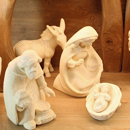 Wooden Nativity Scene 12 cm and 17 pieces
