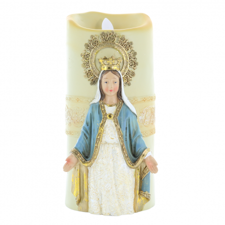 Electric and decorative candle of Our Lady of Grace