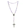 Lourdes rosary in Quartz stones
