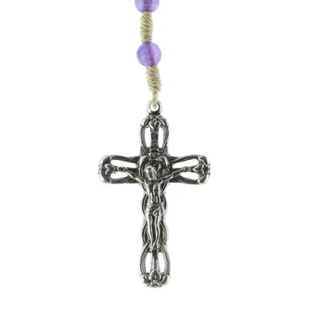 Lourdes rosary in Quartz stones