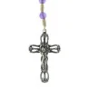 Lourdes rosary in Quartz stones