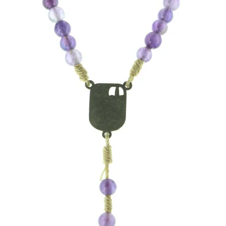 Lourdes rosary in Quartz stones