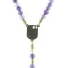 Lourdes rosary in Quartz stones