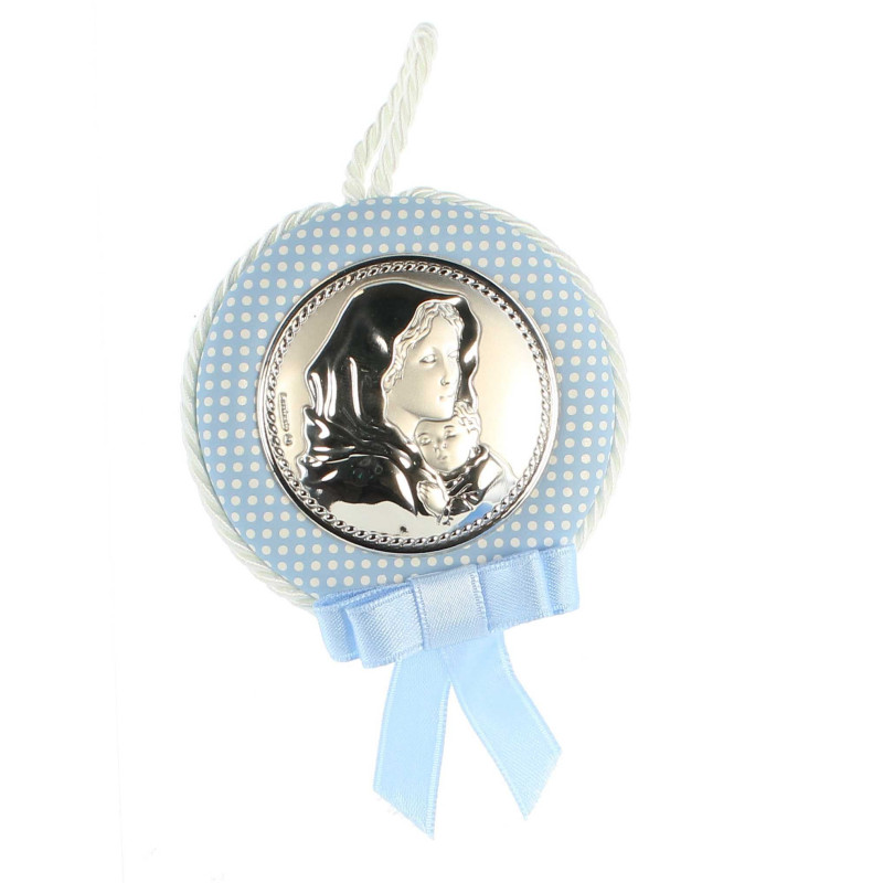 Médaille De Berceau Vierge De Lourdes - Argent 6 Cm - Palais Du Rosaire - Baptême