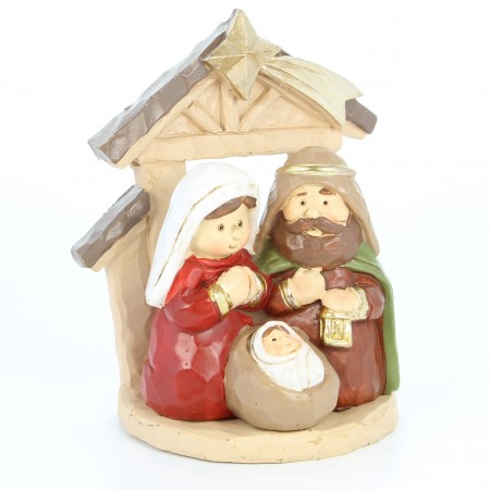 Resin Holy Family Nativity Scene 9cm child's style