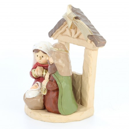 Resin Holy Family Nativity Scene 9cm child's style