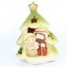 Nativity Scene of the Holy Family in the shape of a resin fir tree 9cm