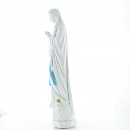 Statue of Our Lady of Lourdes in resin with ceramic effect 30cm