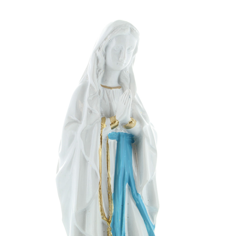 HAWILLOSCH Statue Vierge Résine Miniature - Figurine Catholique Élégante Pour Maison, Bureau Et Décoration Religieuse