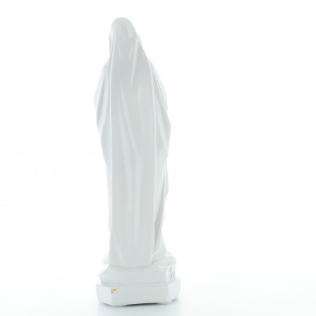 Statua di Nostra Signora di Lourdes in resina con effetto ceramica 20cm