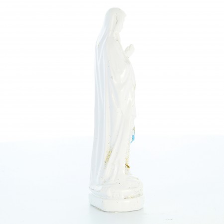 Statua Nostra Signora di Lourdes in resina con effetto ceramica 10cm