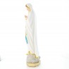 Statue of Our Lady of Lourdes in coloured resin with gold glitter 30cm
