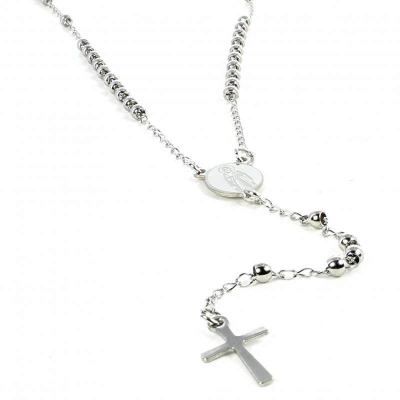Stainless steel rosary of the Virgin Mary