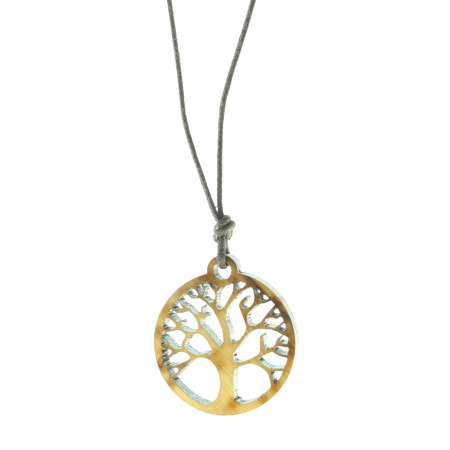 Tree of Life necklace with image of the Lourdes apparition 9x5.5