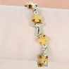 Elastic bracelet with olive wood beads and cross