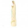 Statua della Madonna in resina finto legno con glitter oro 6 cm