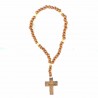 Mini rosario di Lourdes in legno