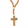 Mini Lourdes rosary in wood