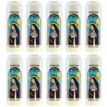10 Bougies de Neuvaine de...