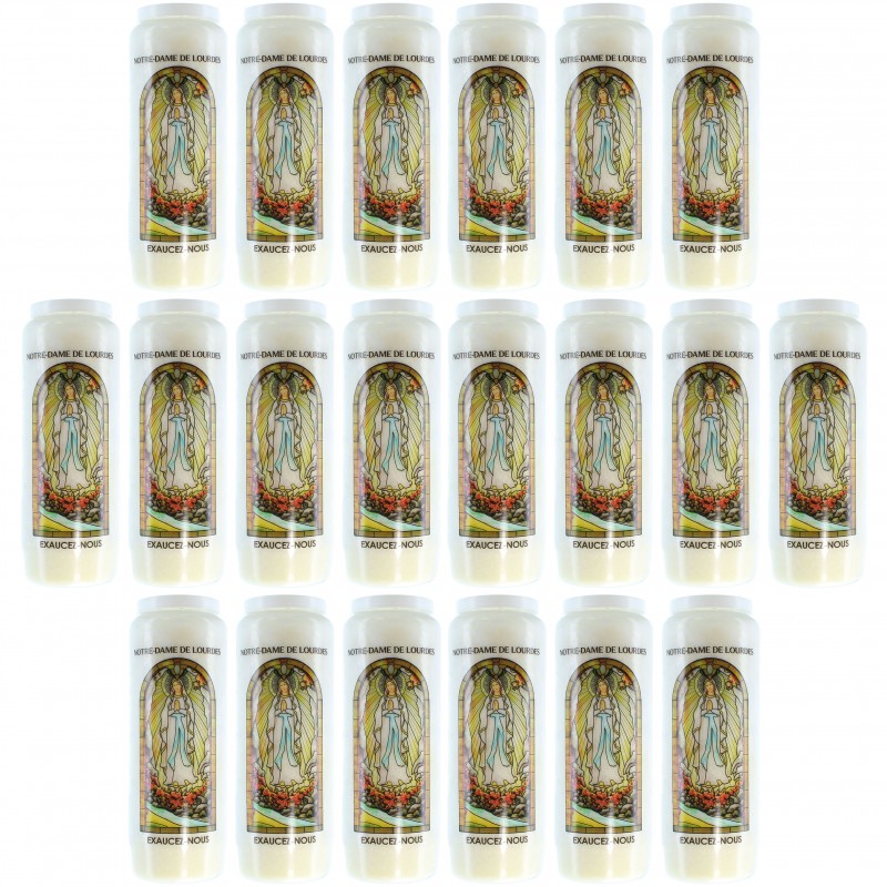 Set of 20 Novenas of Our Lady of Lourdes with prayers on the back