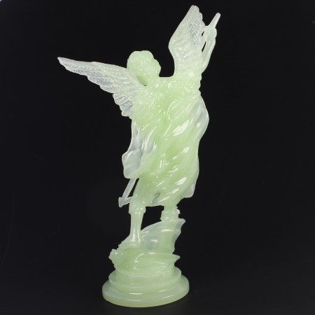 Statua in resina luminosa di San Michele di 13 cm