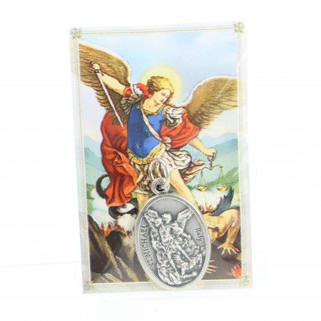 Medaglia di San Michele in metallo