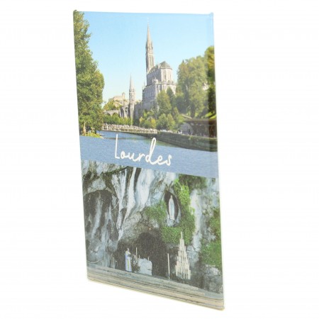 Magnet de Lourdes deux images