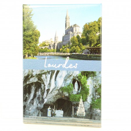 Magnete di Lourdes con due immagini