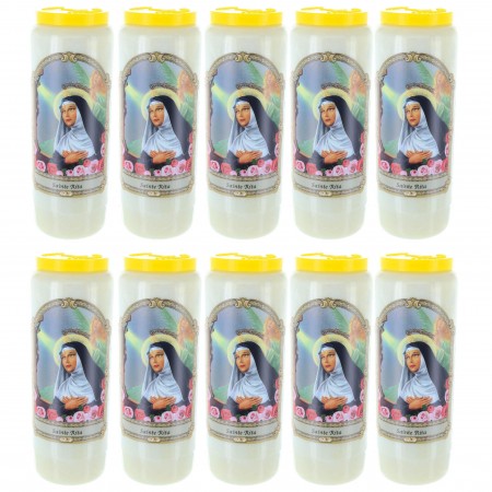 10 Bougies Neuvaine Sainte...