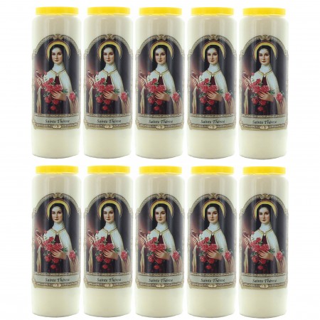 10 Bougies Neuvaine Sainte...