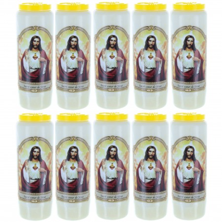 Set di 10 candele da novena...