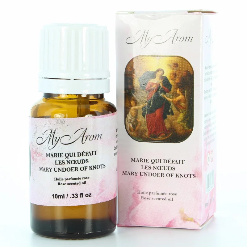 Olio essenziale religioso al profumo di rosa Madonna che Scioglie I Nodi 10ml
