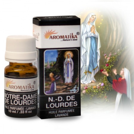 Huile essentielle religieuse Notre Dame de Lourdes, à la lavande 10ml