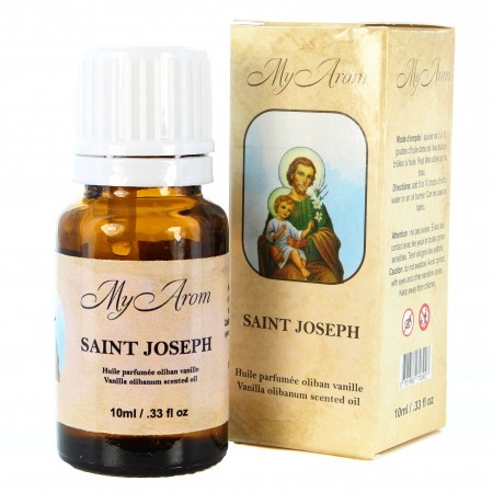 Huile essentielle religieuse de Saint Joseph, parfum oliban vanille 10ml