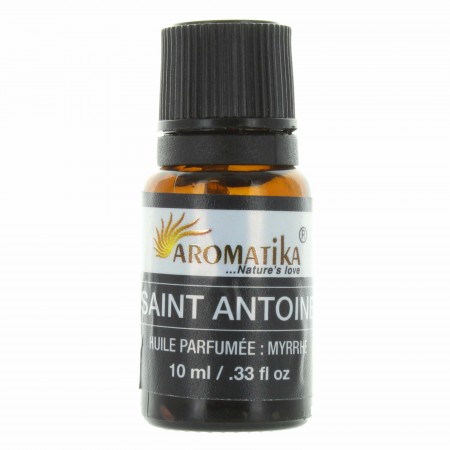 Huile essentielle religieuse Saint Antoine au parfum de myrrhe 10ml