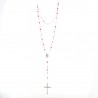Glass colouredrosary with Our Lady of Grace beads