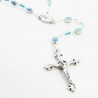 Glass colouredrosary with Our Lady of Grace beads