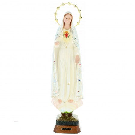 45cm resin statue of the Sacred Heart of Our Lady of Fatima