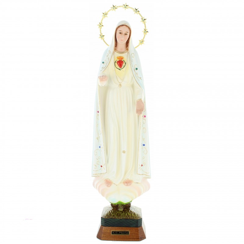 45cm resin statue of the Sacred Heart of Our Lady of Fatima