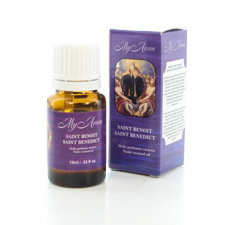 Huile essentielle religieuse Saint Benoît parfumée à la violette 10ml