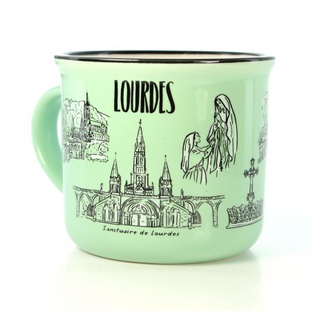 Lourdes ceramic mug