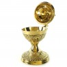Brass incense burner with cross and 13cm handle