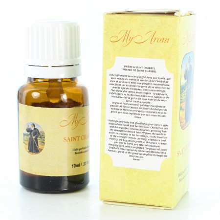 Saint Charbel religious essential oil, benjoin fragrance 10ml