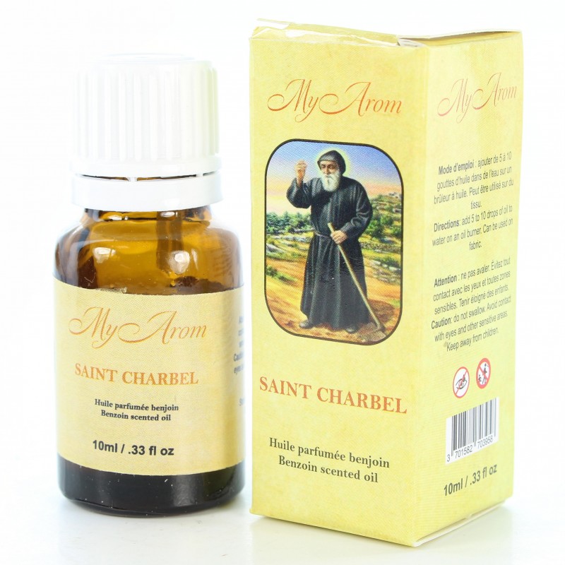 Olio essenziale religioso Saint Charbel, fragranza benjoin 10ml