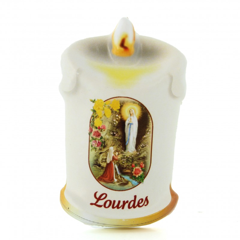 Lourdes candle magnet