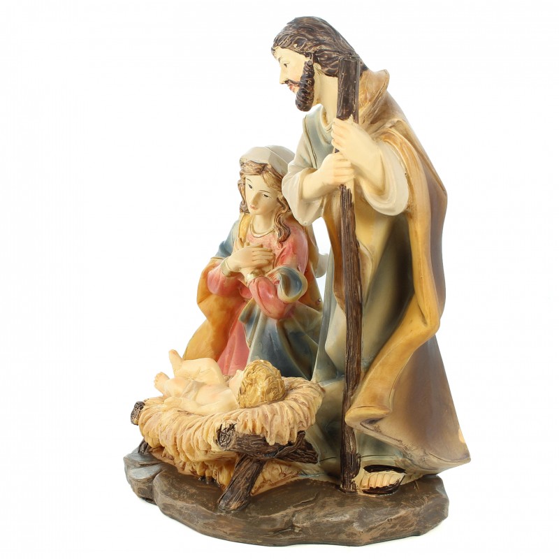 Statue of the Holy Family in resin, classic style