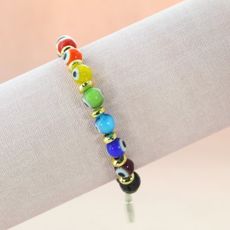 Bracciale in perle di vetro...