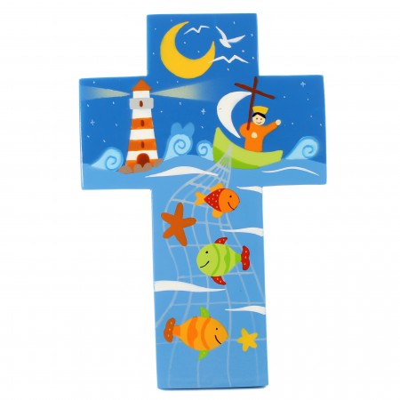 Croix pour enfant Pêche...